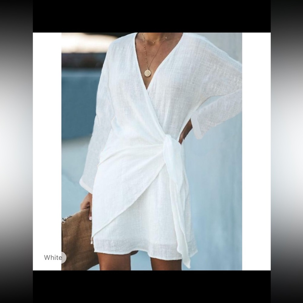 New casual beach linen dress